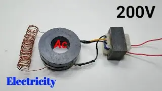 How To Make Magnet And Coilling Power Free Electricity 200V Free Energy Generator New At Home.