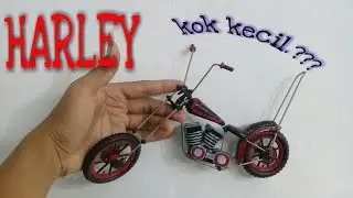 tutorial buat motor harley davidson / chopper miniatur