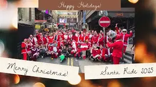 SANTA RIDE 2025  HONG KONG SHEK O  STANLEY MARKET TAI TAM LAN KWAI CENTRAL LIGHT #taipofirevictims