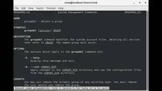 How to create and delete new groups in linux ?