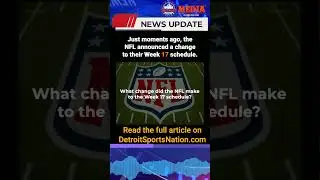 NFL ANNOUNCES CHANGE TO WEEK 17 SCHEDULE