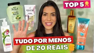 TOP 5 PRODUTOS DE FARMÁCIA/MERCADO QUE TRATAM O CABELO POR MENOS DE R$20 - ATUALIZADO | Larisse Gama