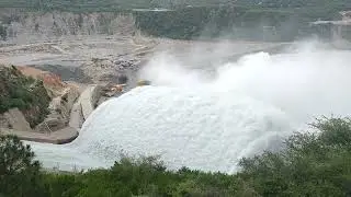 Majestic Spillway Discharge | Controlled Release from a Full Reservoir