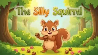 The Silly Squirrel 🐿️ | Fun Kids Poem | Nursery Rhyme for Children
