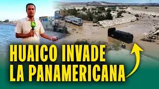 Caudal del r&iacute;o Ica aumenta por intensas lluvias: Agricultores perjudicados y huaico en carretera