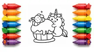 Sweet Ice Cream Drawing for Kids 🍨 Coloring Fun