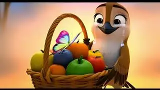 एक जंगल में दो पड़ोसी रहते थे रानू  चिड़िया कालू कौवा #shortvideo