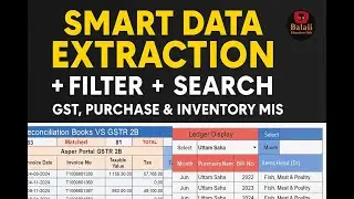 Smart Data Extraction with FILTER + SEARCH | GST, Purchase & Inventory MIS