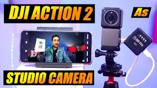 Best Camera For YouTube Videos under 15000 India, DJI Action 2 as a main youtube Studio Camera Setup
