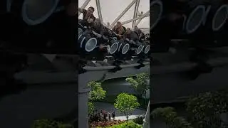 super slow mo of #tronlightcyclerun #tron #disneyworld #rollercoaster