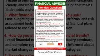 Financial Advisor Job Interview Questions and Answers to ace your Dream Job