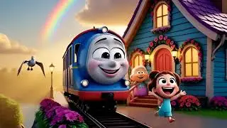 🚂 Chintu the Happy Train | Fun Kids Story | Cartoon Train Adventure 🌈