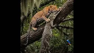 Jaguar vs Crocodile: Nature&rsquo;s Ultimate Showdown #shorts #wildlifeclips#wildanimals #jaguar
