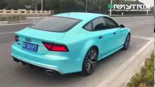 Audi A7 3.0T w/ ARMYTRIX Variable Valve Controlled Exhaust, loud revs!