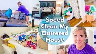Quick Cleanup my Cluttered House with Me! (Major Cleaning Motivation)