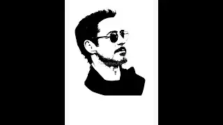 Tony Stark | IRON MAN | Stencil Digital Art