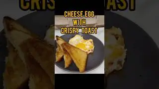 Cheese Egg With Crispy Toast #recipebyzin #indianfood #recipe #food #cooking #breakfast #shorts
