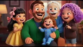👨&zwj;👧&zwj;👦 O Bigode do Papai | M&uacute;sica Infantil Animada | Cantem com a Gente!