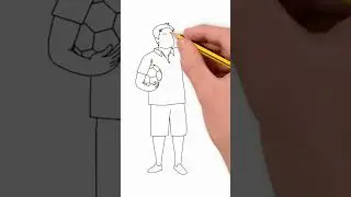 Football referee best animation sketch #toptrends #virtuetoonslife #footballgame #skeletoncostume