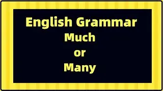 Much or Many | English Grammar | Explained in Hindi