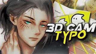 3D camera typography in the mobile Blurrr app
