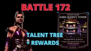 BATTLE 172 Dark Queen's Fatal Tower. TALENT TREE. MK Mobile Gameplay Walkthrough
