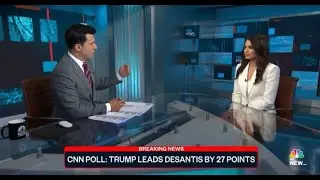 NBC News Now, Krysia Lenzo Talking Ron DeSantis Presidential Run Announcement on Twitter