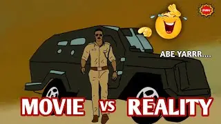 SINGHAM AGAIN movie vs reality spoof animation video 😂/ Singham animation/#multiland #animation