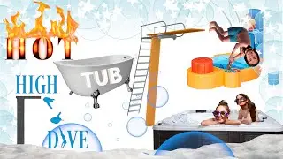 HOT TUB HIGH DIVE🛀|  NotBoredBoardGames