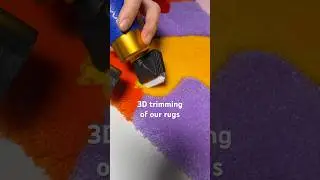 3D trimming process #artnrugs #rug #carpet #carpetdesign