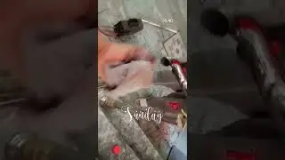 how to finishing stel welding#steel #viral #stairs #
