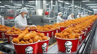 Inside the KFC Factory:  How Its Made Fresh Chicken to Crispy Fry (Full Process)