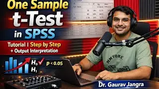 One Sample t-Test in SPSS Tutorial | Dr. Gaurav Jangra | Learn Mitra | Hypothesis Testing