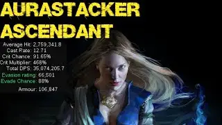 [POE 3.18]Lowlife Aurastacker Ascendant Build showcase,40M DPS + TANKY