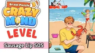 Brain Puzzle 3 Crazy Mind Level 39 Sausage Lip SOS Walkthrough