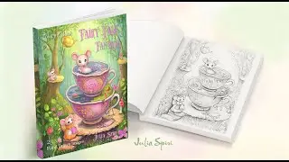 Fairy Tale Fantasia Coloring Book Flip Through