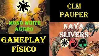 White Weenie Vs Naya Fractius [PAUPER] Etapa 4 Do CLM Gameplay F&iacute;sico #mtgpauper #mtgpaupergameplay