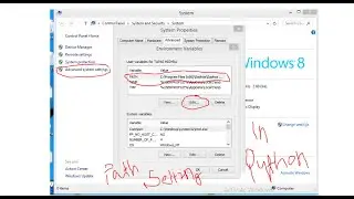 how to set path in python| python tutorial part 2| environment variable of python