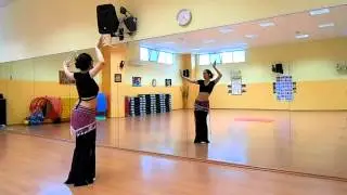 Basic Tribal fusion Bellydance workout - SLOW - Danza del ventre L'Aquila