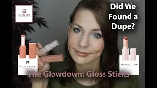 Glowdown: Fenty Gloss Bomb Stixs vs Makeup Revolution Glossy Sticks | Side-by-Side Swatches & Review