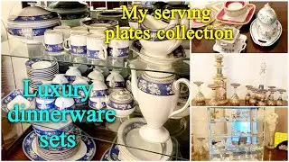 My serving plates collection | Luxury dinnerware sets | How to organisation my serving plates