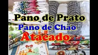 Pano de prato e pano de chão loja de pano de prato no atacado na região do Brás