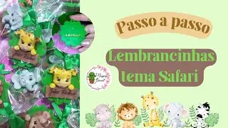 Chaveiros personalizado tema #SAFARIBABY |passo a passo|lembrancinhas em #biscuit ♥️