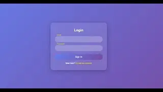 Login Form Design Using HTML CSS - Modern Login Page Design #loginpage  #html #css