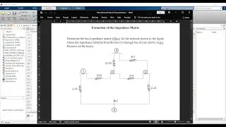 Bus impedance matrix (Zbus) formation  in MATLAB  | PSS LAB | EEE