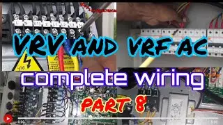 Total wiring VRV and vrf system!! Indoor wiring outdoor wiring!! AC ki wiring!! VRV AC best videos