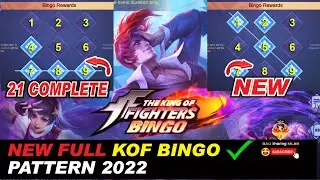 НОВЫЙ ПОЛНЫЙ ШАБЛОН KOF 2022 БИНГО СОБЫТИЕ | Полная нумерация тиража MLBB