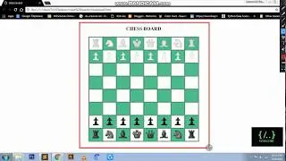 Chess Board With Pieces | HTML | TABLE