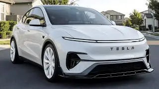 2026 Tesla Model Q First Look | White Exterior, Futuristic Interior