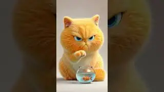 Fishing Mode On ! 🎣🐾 #cat #goldenbritishshorthair #meow